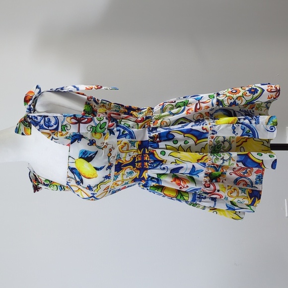 Flowy Floral Lemon Tank Top - Picture 2 of 12